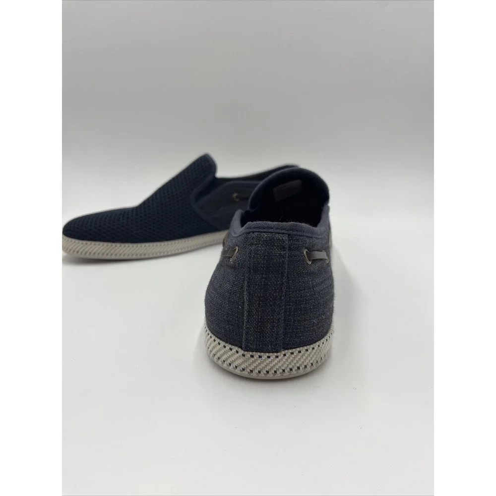 Steve Madden Men's P-Baller Woven Slip On Sneakers Size 12 Color Navy #022‎